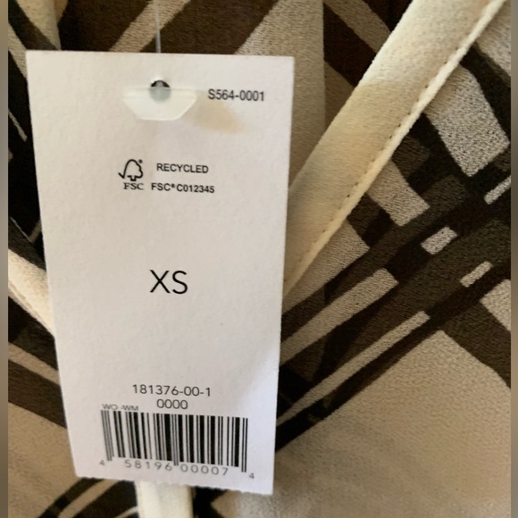 NWT! Banana Republic Sheer long Sleeve Blouse Size XS - Picture 5 of 11